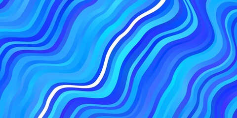 Obraz premium Light BLUE vector template with curves.