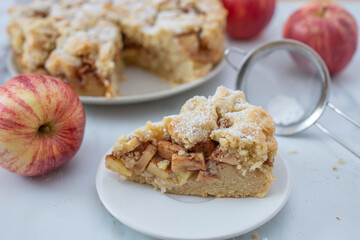 Fototapeta na wymiar sweet home made apple pie