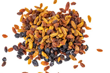Tricolor air-dried raisins
