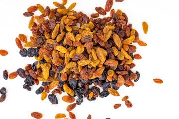 Tricolor air-dried raisins