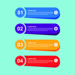 Obraz premium infographic vector of steps for business