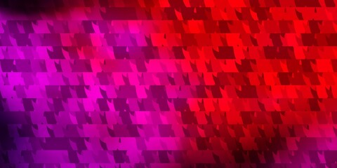 Dark Pink, Red vector backdrop with lines, triangles.