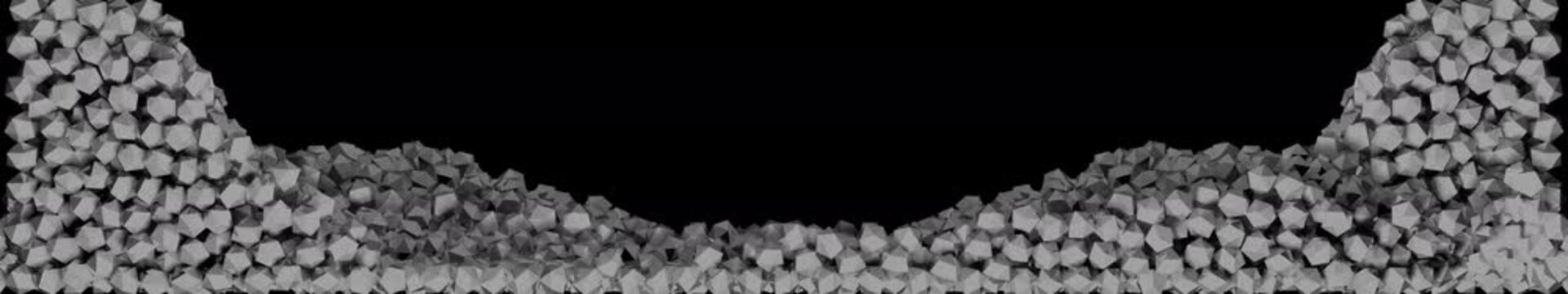 Dynamic 3D stones rendered at 5760X1080 Pixels for super wide screen use