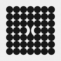 Abstract Cross Pattern Dots Logo generative computational art illustration