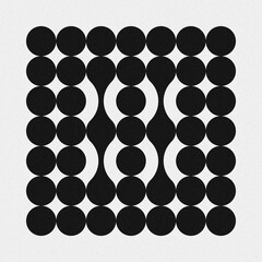 Abstract Cross Pattern Dots Logo generative computational art illustration