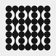 Abstract Cross Pattern Dots Logo generative computational art illustration