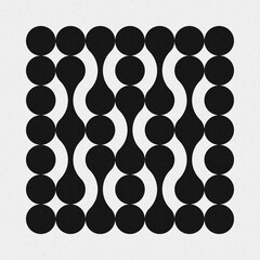 Abstract Cross Pattern Dots Logo generative computational art illustration