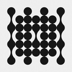 Abstract Cross Pattern Dots Logo generative computational art illustration