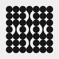 Abstract Cross Pattern Dots Logo generative computational art illustration
