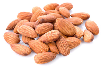 Almond isolated. Almonds on white background