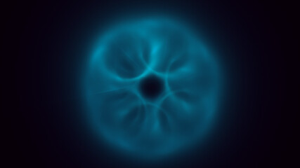 3D rendering abstract round light background