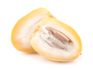 lychee fruit isolated on white background