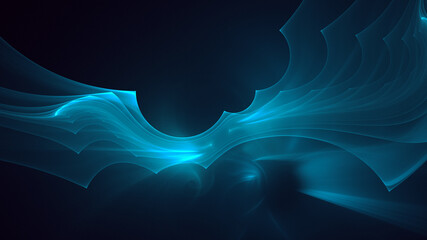 3D rendering abstract multicolor fractal light background
