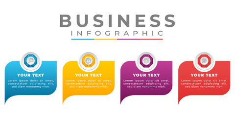 step business infographic