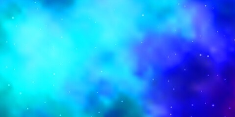 Obraz premium Light Pink, Blue vector template with neon stars. Colorful illustration in abstract style with gradient stars. Theme for cell phones.