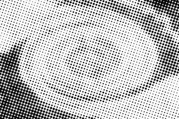 Art black and white of halftone background