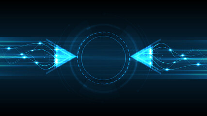 Abstract technology background Hi-tech communication concept innovation background vector illustration