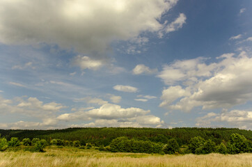 Obraz premium clouds over the field
