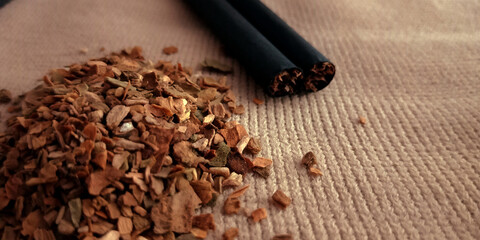 Indian natural cigarette presentation for promoting activity.