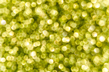 green abstract bokeh background, creative design. holiday decoration.