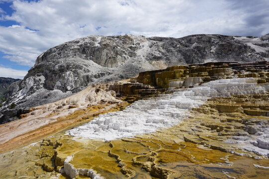 Mammoth Hot Springs in Yellowstone National Park