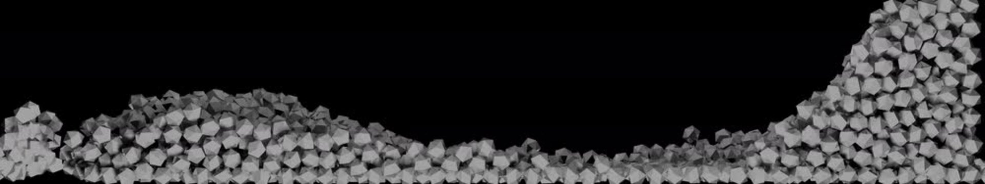 Dynamic 3D stones rendered at 5760X1080 Pixels for super wide screen use