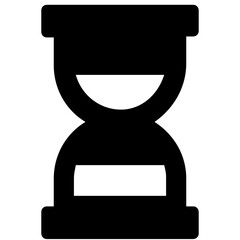 
An icon of hourglass in glyph style 

