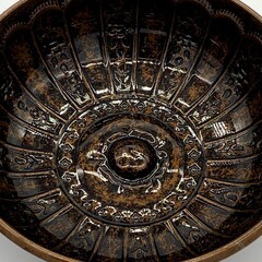 Turkish bath bowl copper and nickel colorful vintage embroided bowls and plates for bathroom