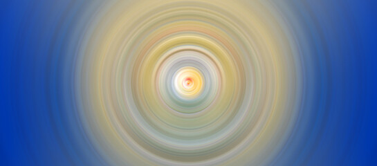 Colorful concentric circles light yellow and sky blue ripples graphic Art backgrounds digiatal artwork