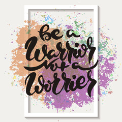 Hand drwan grunge lettering isolated artwork on ornate background. Stamp for t-shirt graphics, print, poster, banner, flyer, tags, postcard