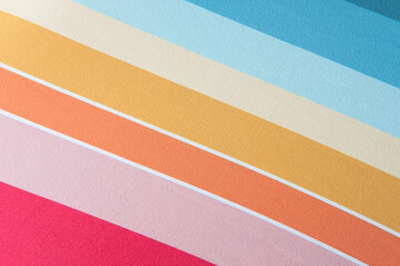 Close up shot of stripe colorful fabric texture. Ideal for background or wallpaper. Pastel color...