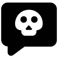 
Conceptualizing solid design of chat hacking icon
