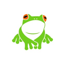 Red eye frog. Tree frog