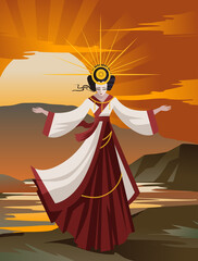 amaterasu Shinto sun mythology goddess