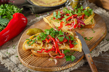Egg fry with vegetables
