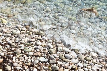 shore with stones