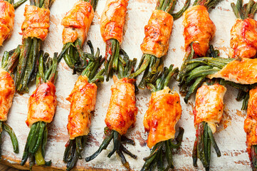 Fried meat with cowpea