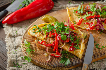 Egg fry with vegetables