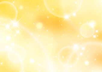 秋のイメージ　秋色の水玉模様　琥珀色のグラデーション背景色