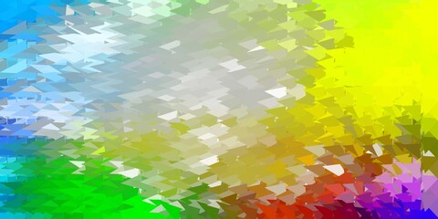 Light multicolor vector polygonal backdrop.