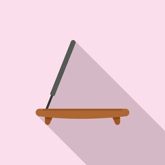Sauna smoke stick icon. Flat illustration of sauna smoke stick vector icon for web design