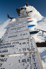 Drogowskaz w górach © Maciej Chyra