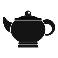 Sauna tea pot icon. Simple illustration of sauna tea pot vector icon for web design isolated on white background