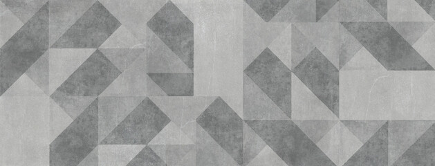 Panele Szklane  geometric pattern and cement background