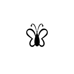 butterfly icon. silhouette,beautiful butterflies, isolated on a white. Flat style trend modern logotype design vector illustration.