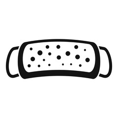 Sauna washcloth icon. Simple illustration of sauna washcloth vector icon for web design isolated on white background