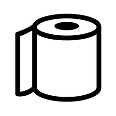 Toilet roll symbol icon