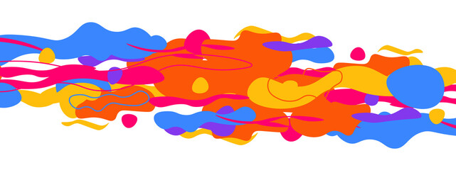 Trendy liquid style shapes abstract design, dynamic vector background for placards, brochures, posters, web landing pages, covers or banners