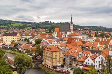 Fototapeta na wymiar View of Cesky Krumlov, Czech republic