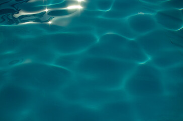 Blue water. Light blue water background